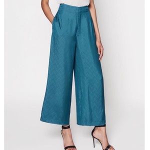EQUIPMENT LOUVELLE WIDE LEG CROP DRESS PANTS